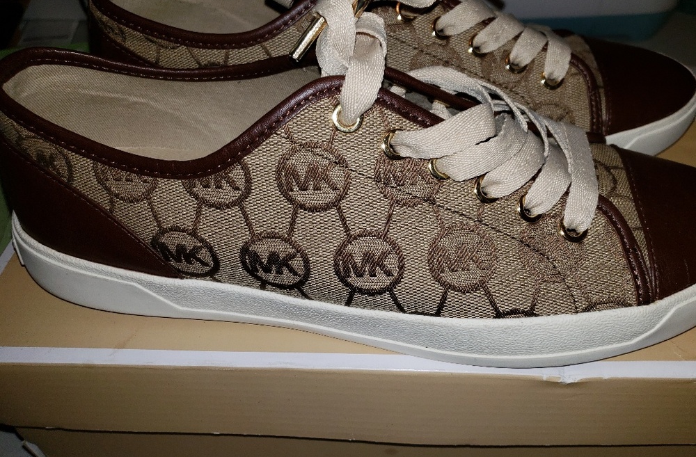 Michael Kors Monogram Jacquard Sneakers